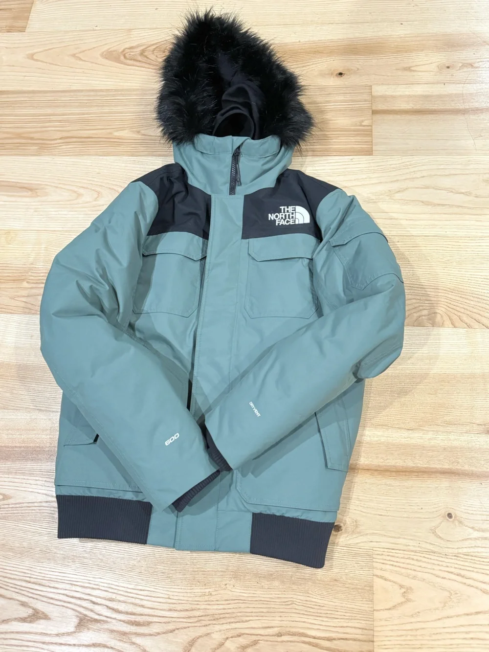 Mens The North Face Gotham III 600-Down Warm Insulated Winter Jacket DUCK GREEN